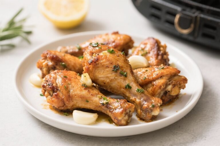 Air Fryer Garlic Butter Chicken Drumettes – Crispy, Juicy, and Ready Fast