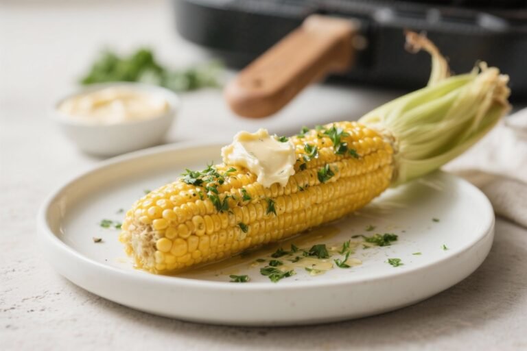 Air Fryer Corn on the Cob With Herb Butter – Juicy, Flavorful, and Fast