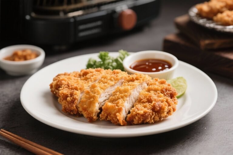 Air Fryer Chicken Katsu With Tonkatsu Sauce – Crispy, Juicy, and Easy