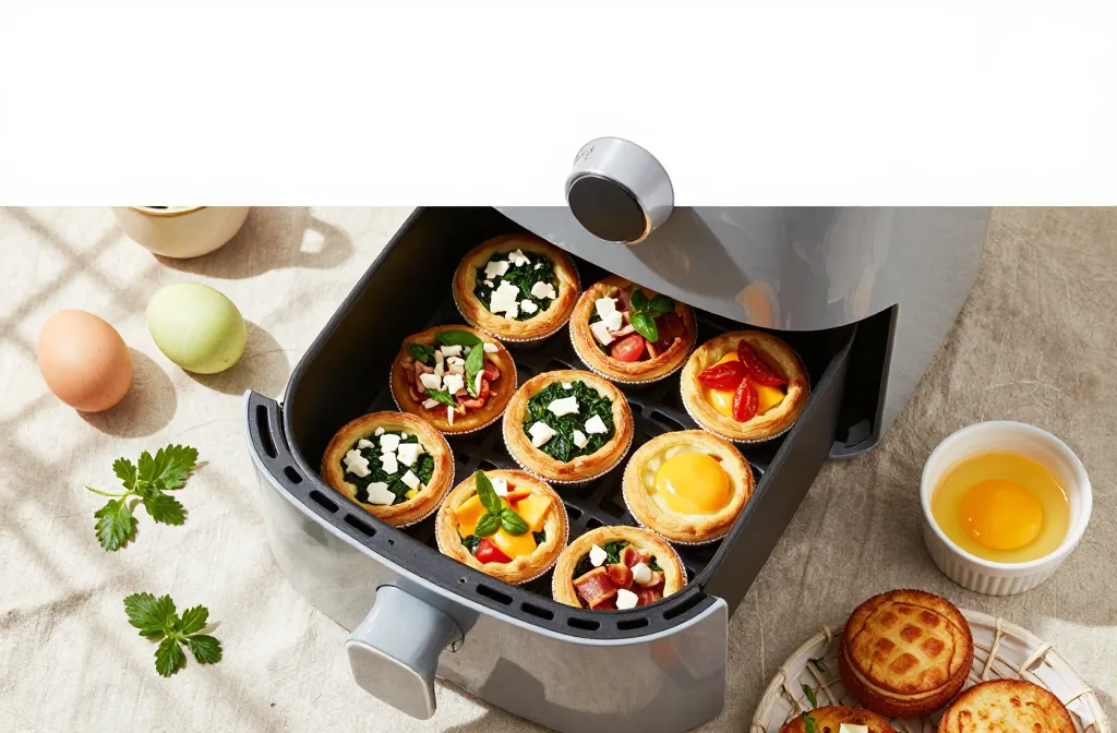 Viral Brunch Hit Air Fryer Easter Buffet: Mini Quiche Cups