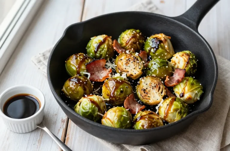 Air Fryer Easter Side Dish: Balsamic Brussels Sprouts Bliss