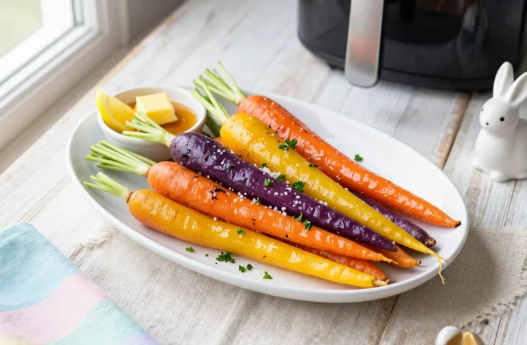 Air Fryer Easter Side Dish: Maple Glazed Rainbow Carrots Wow