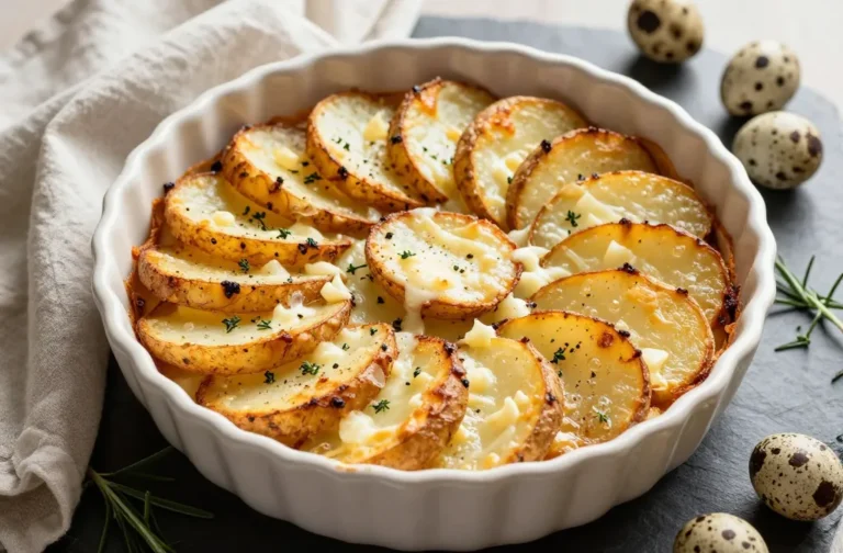 Crispy Creamy Crowd Pleaser Air Fryer Easter Side Dish: Scalloped Potatoes