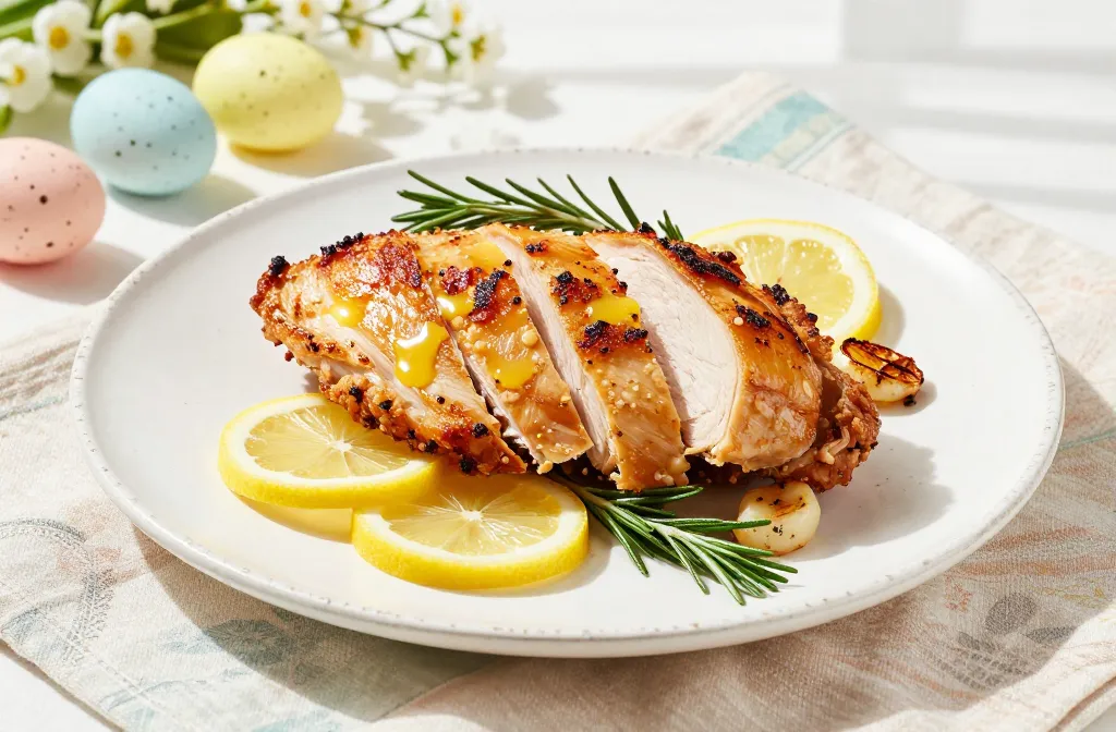 Air Fryer Easter Turkey Breast with Lemon Rosemary Magic