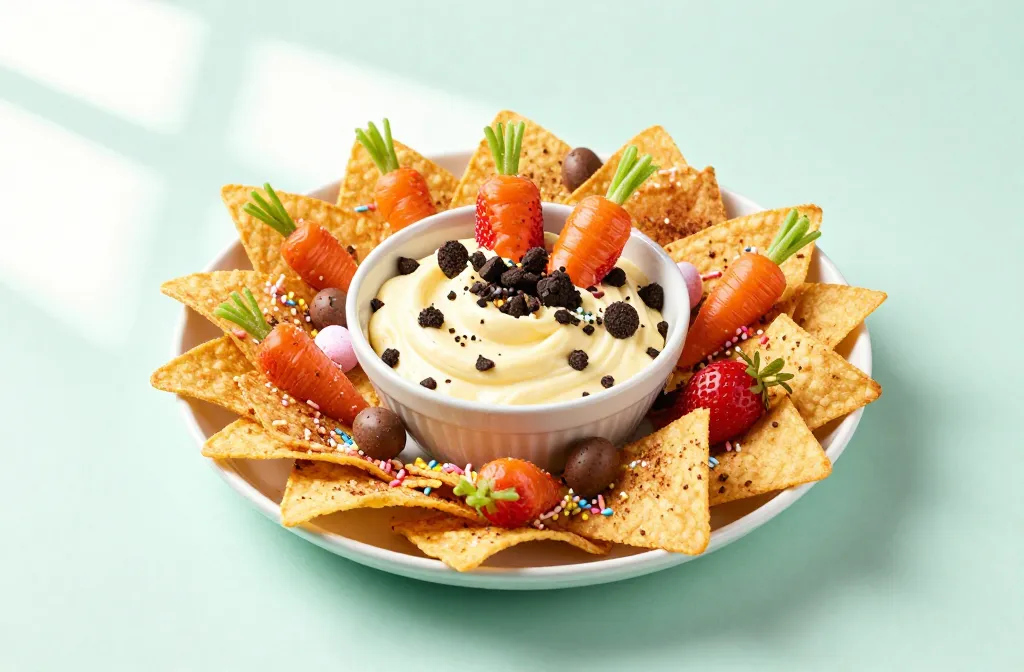 Viral Air Fryer Easter Party Sweet: Strawberry “Carrot Patch” Dessert Nachos