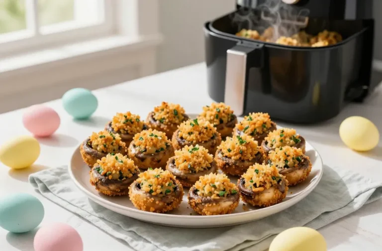 Air Fryer Easter Party Food: Stuffed Mushrooms (Big Batch) Magic