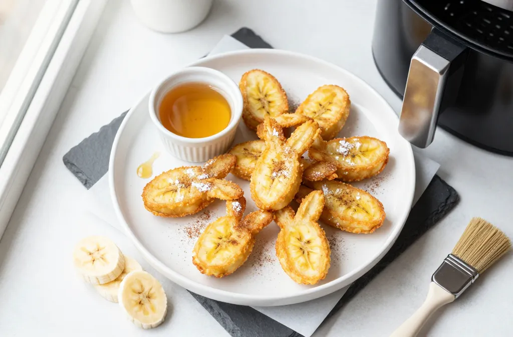 Irresistible Air Fryer Banana “Bunny” Bites (2-Ingredient Dessert)