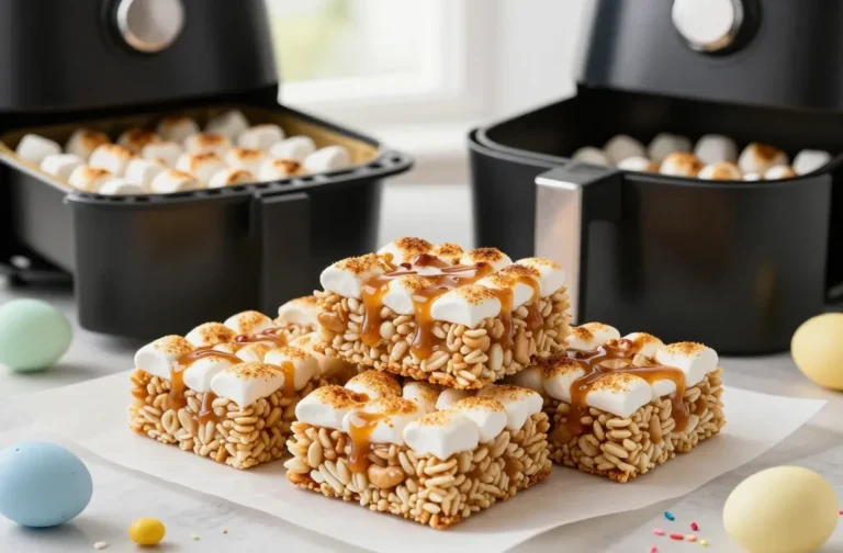 Insanely Good Air Fryer Easter Rice Krispie Treats (Toasted Marshmallow Hack)