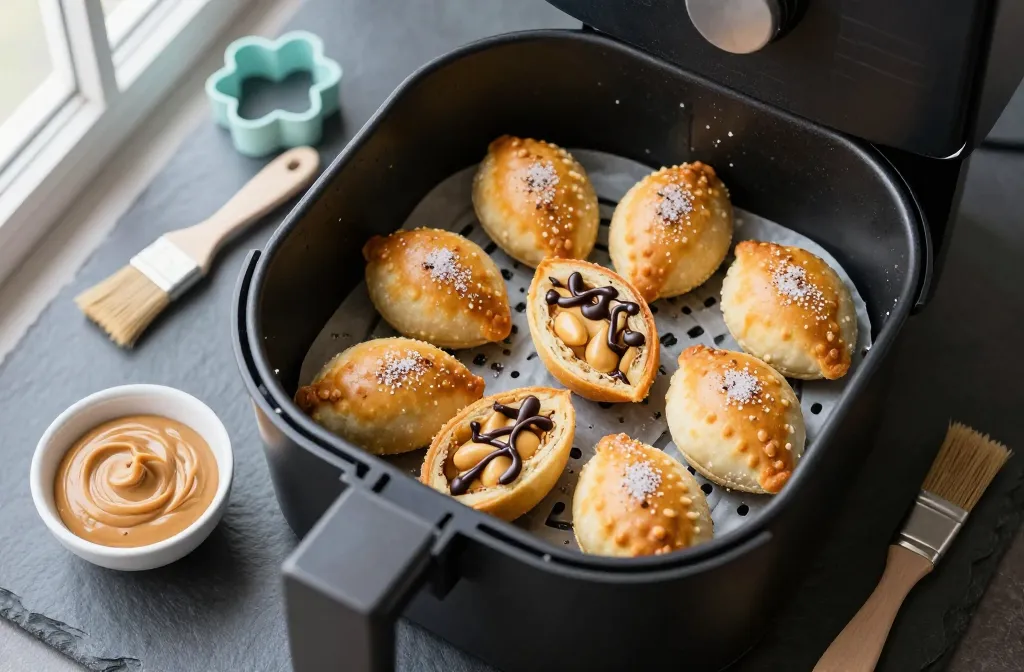 Irresistible Air Fryer Peanut Butter “Easter Egg” Hand Pies