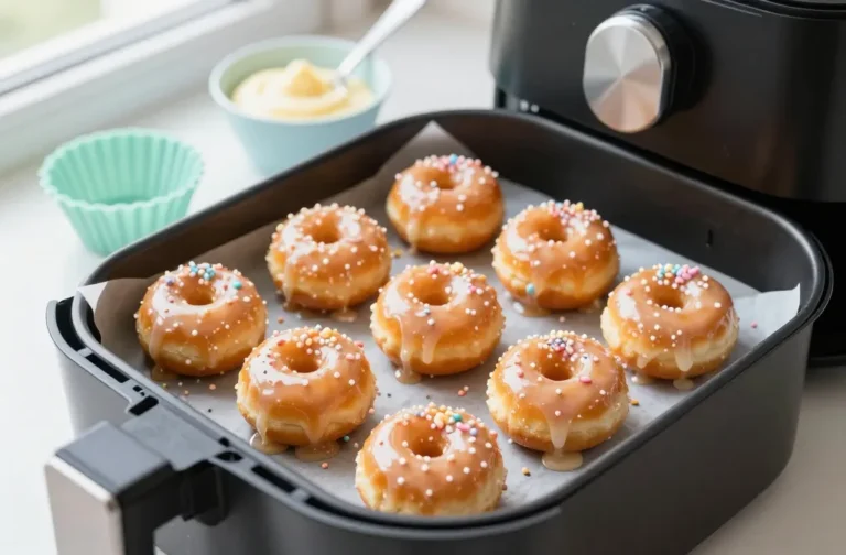 Viral Air Fryer Easter Treats for Kids School: Mini Donut Bites (Glazed)