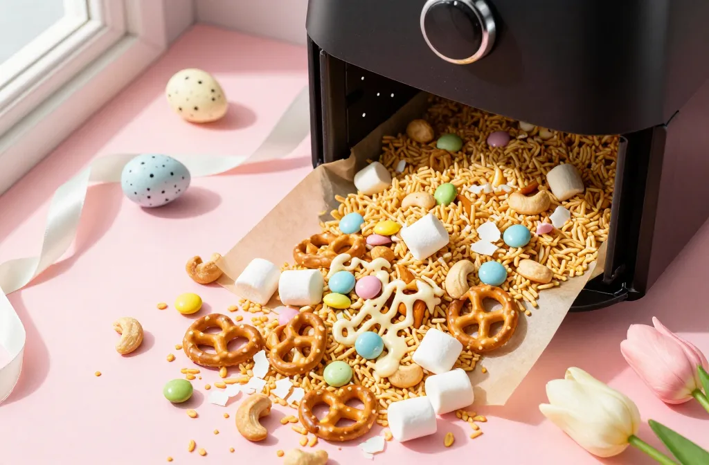 Crazy-Crunch Air Fryer Easter Snack Mix (Sweet + Salty Bunny Bait)