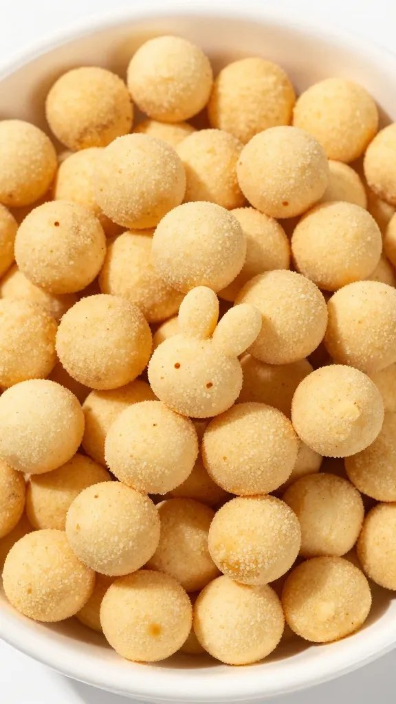 closeup bowl of air fryer bunny bait mix