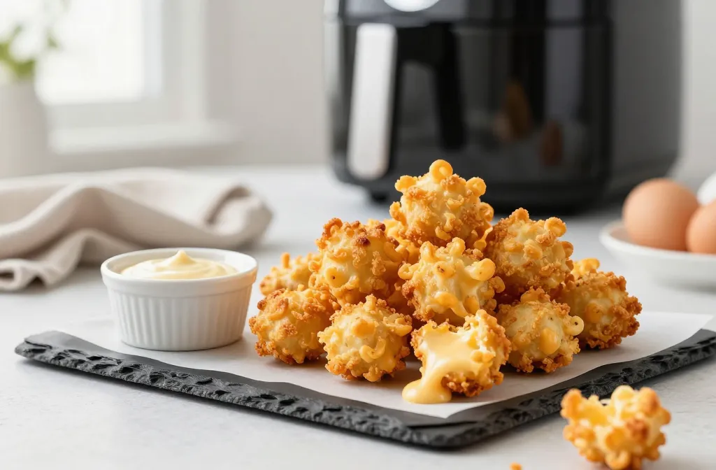 Crispy Cheesy Bliss Air Fryer Mac & Cheese Bites (Kid-Approved Easter Party Food)