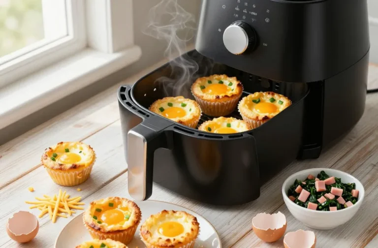 Air Fryer Egg Cups with Cheese (Easy Easter Breakfast) Magic