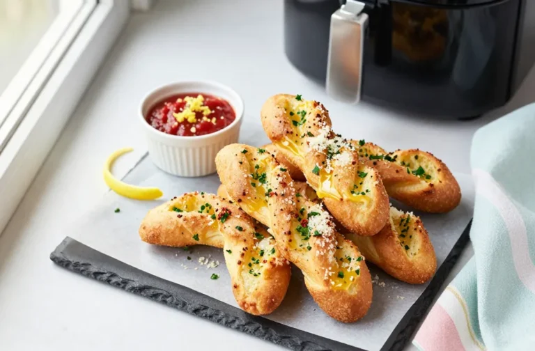 Viral Air Fryer Garlic Bread Twists (Easy Easter Side Dish)