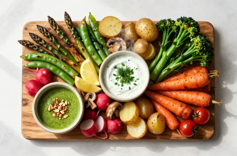 Craveable Air Fryer Spring Veggie Tray Hack (Warm Veg + Dip Board)