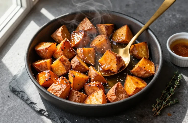 Crispy Air Fryer Sweet Potato Cubes (Maple Cinnamon Easter Side)