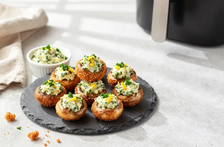 Irresistible Air Fryer Stuffed Mushrooms (Easter Side Dish for a Crowd)