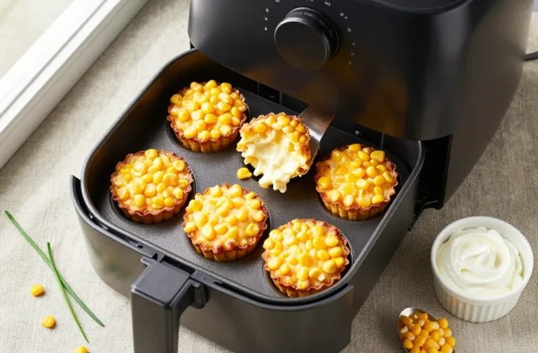 Crispy Creamy Air Fryer Corn Casserole Cups (Easy Easter Side Dish)
