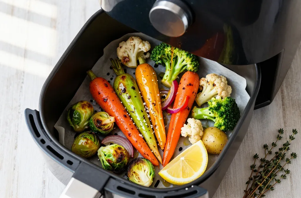 Air Fryer Make-Ahead Easter Side Dish: Roasted Veggie Medley (Reheats Perfectly)