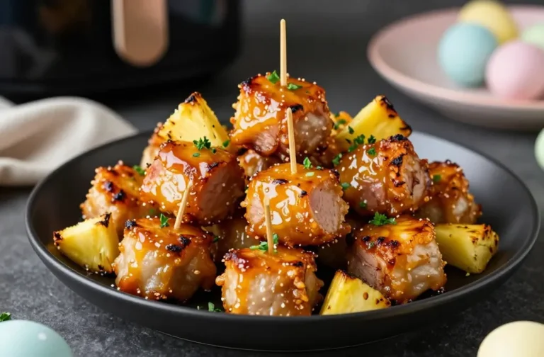 Crispy Crowd-Pleaser Air Fryer Pineapple Glazed Ham Bites (Sweet-Savory Easter Main)