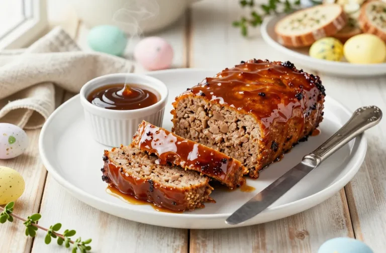 Air Fryer Meatloaf with Sweet Glaze (Classic Easter Comfort)