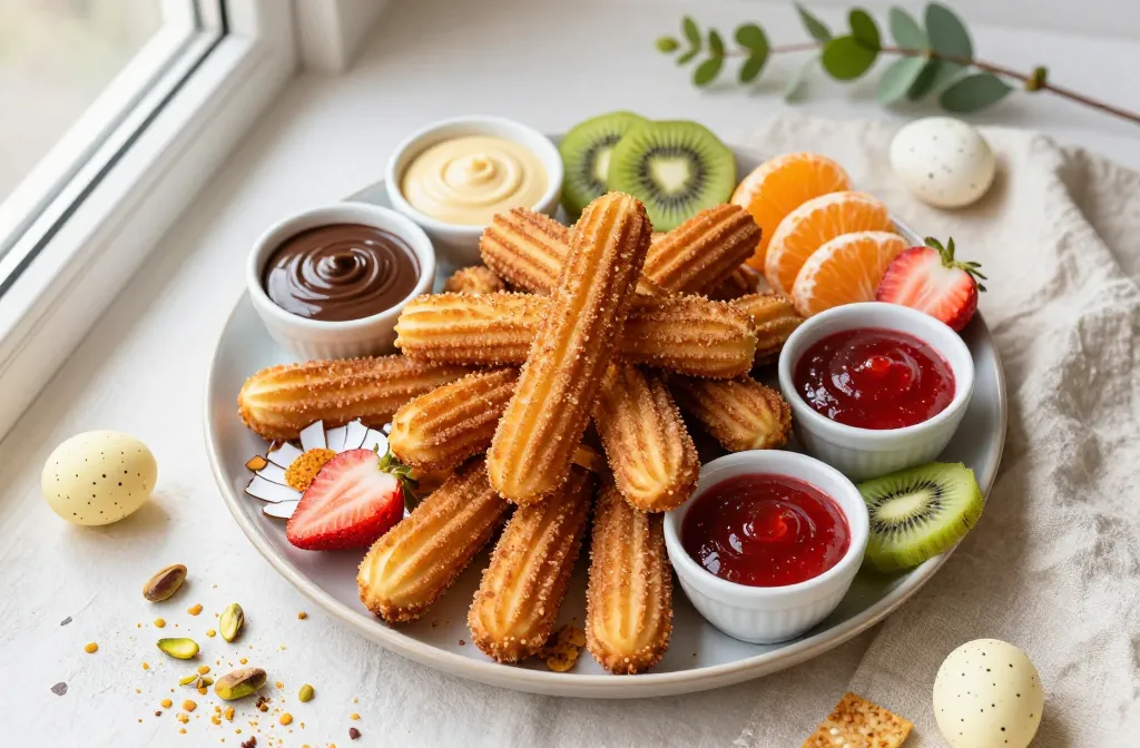 Air Fryer Easter Dessert Tray: Cinnamon Sugar Churro Bites Magic