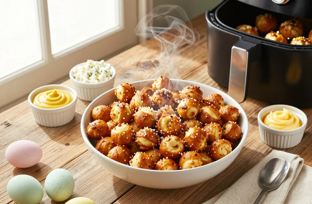 Air Fryer Easter Snacks: Pretzel Bites (Party-Size Batch) Tonight