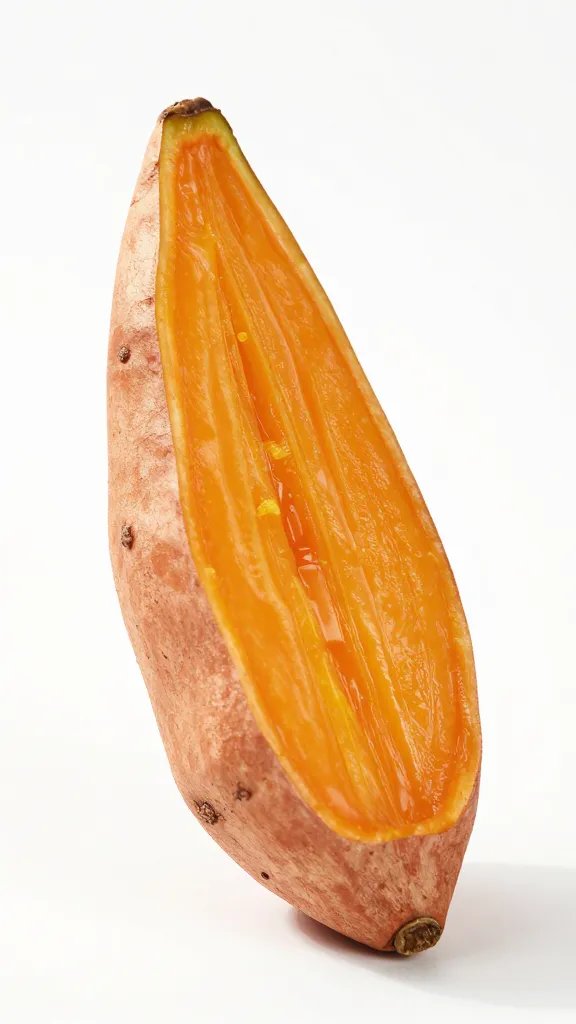 Lime-zested sweet potato skin wedge, studio lighting