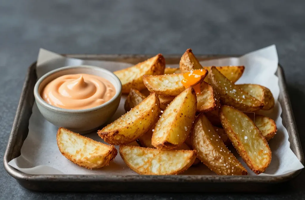Crisp Air Fryer Plain Wedges Built for 5-Min Buffalo Dip