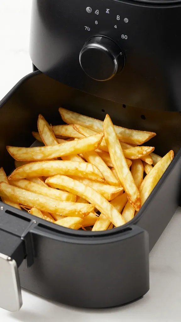air fryer drawer with single batch of fries