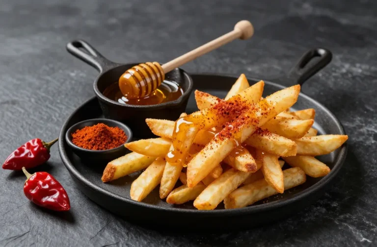 Crave-Worthy Air Fryer Carolina Reaper Fries with Sweet Heat Honey