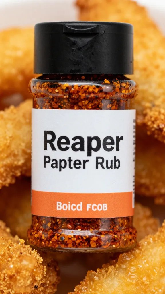 closeup of smoked paprika reaper rub on fry