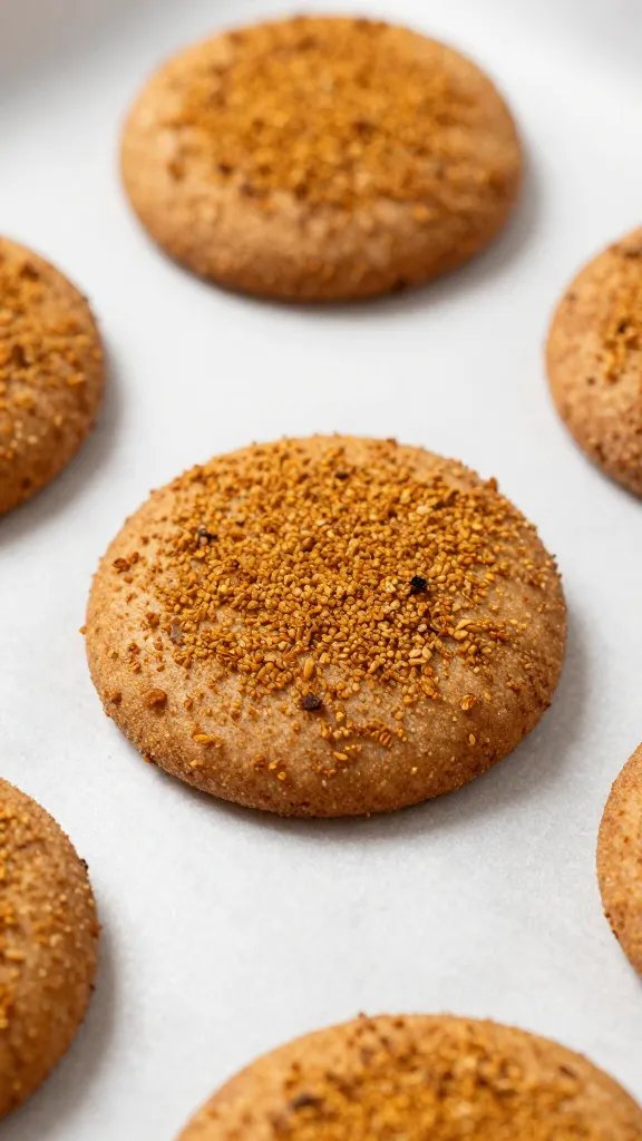 chai spice-dusted crisp on parchment paper