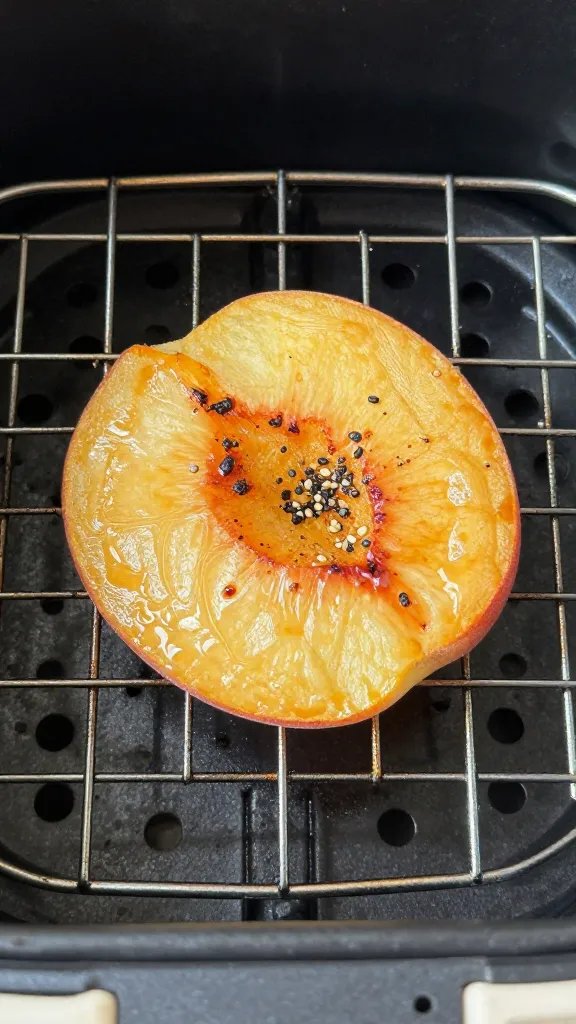 single bbq peach chip on wire air fryer rack