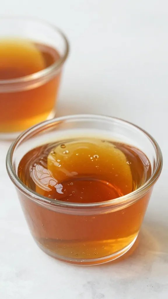 bourbon honey dip in small glass ramekin