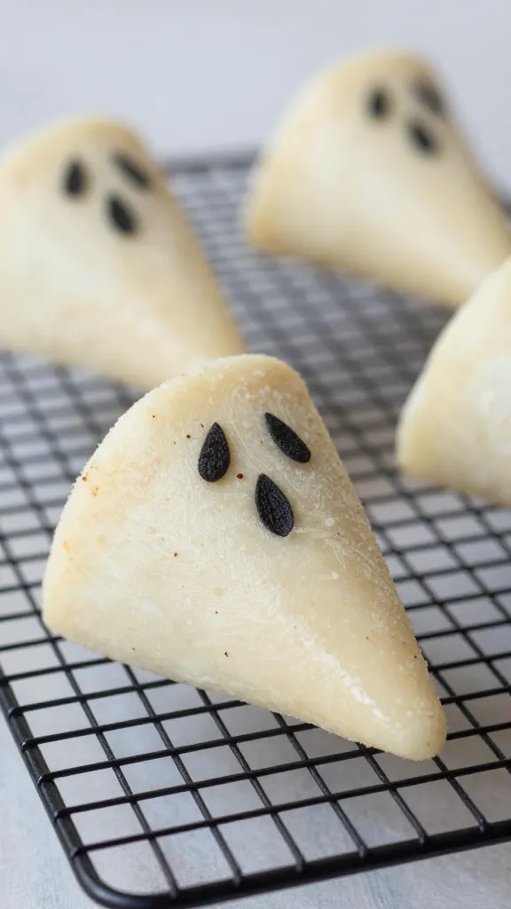 seasoned ghost wedge on cooling rack, shallow depth of field