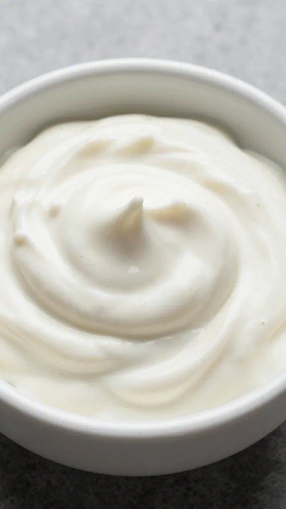 creamy wasabi ranch swirl in white ceramic bowl