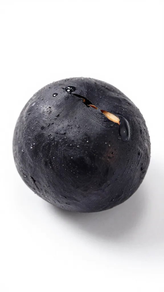 single black bean sweet potato tot with visible bean flecks