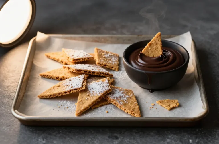 Craveable Air Fryer Peanut Butter Powder Crisps with Chocolate Dip