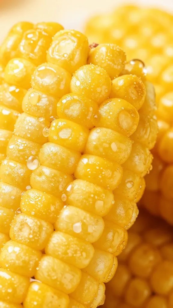 macro shot of crispy corn fritter edge texture