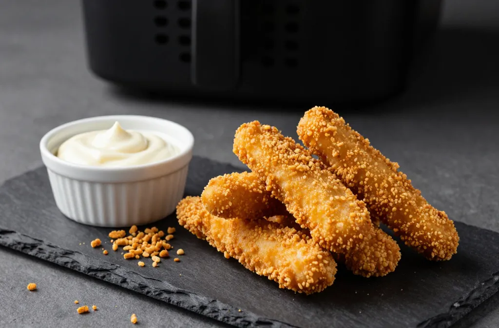 Crispy Crunch Keto Air Fryer Chicken Tenders — 3 Ingredient, 15 Minutes