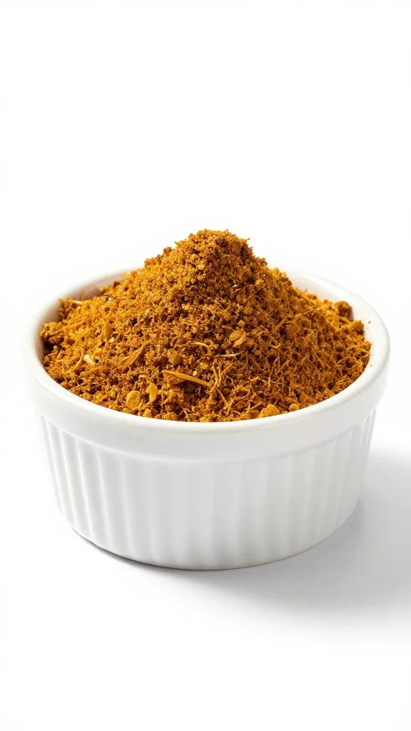 ramekin of cayenne powder, professional product shot