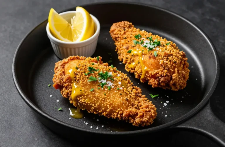 Crispy Juicy Air Fryer Keto Chicken Breast — Mustard Herb Crust