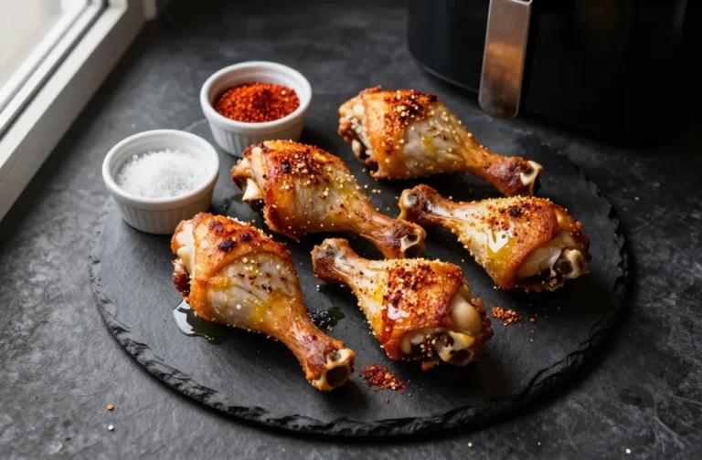 Crispy Air Fryer Keto Chicken Legs — 5 Ingredients, Zero Carbs