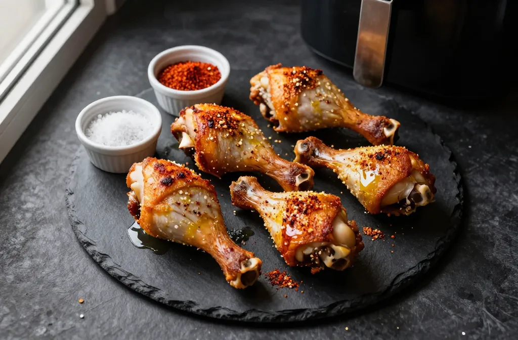 Crispy Air Fryer Keto Chicken Legs — 5 Ingredients, Zero Carbs