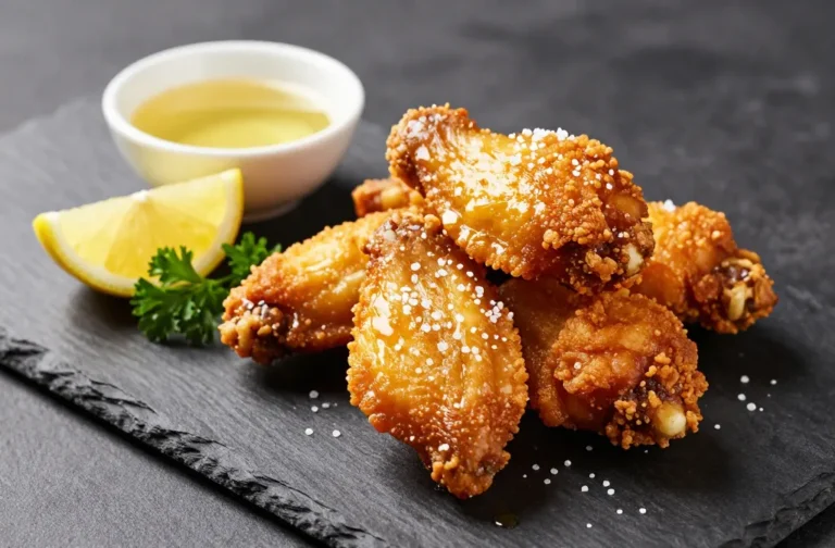 Crispy Juicy Salt & Vinegar Keto Air Fryer Chicken Wings