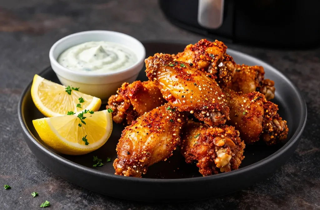 Crispy Air Fryer Keto Chicken Wings — Cajun Dry Rub