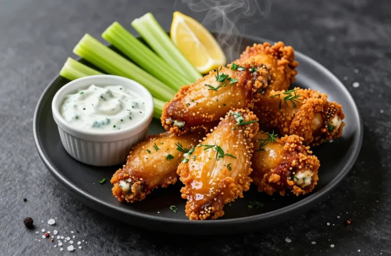 Crispy Ranch Air Fryer Keto Chicken Wings — 2g Net Carbs