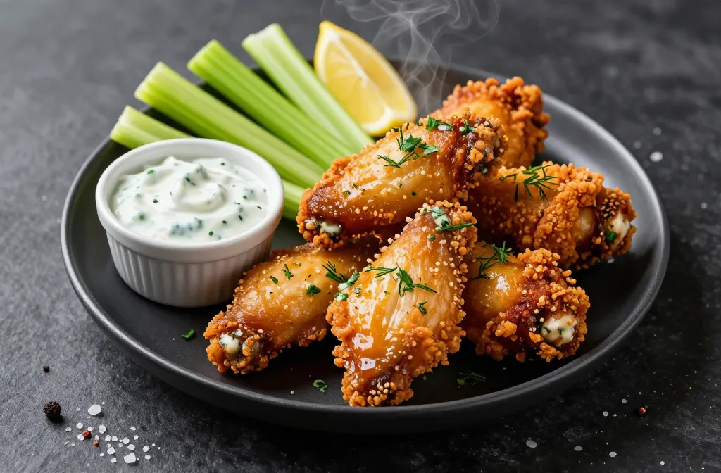 Crispy Ranch Air Fryer Keto Chicken Wings — 2g Net Carbs